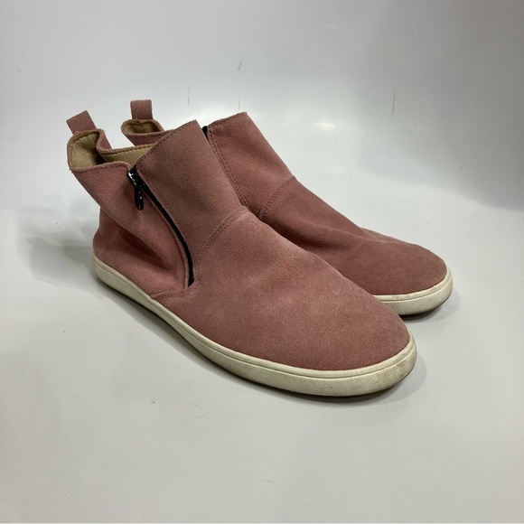 Monkey feet pink suede ankle boots women’s size 39 - Picture 3 of 7